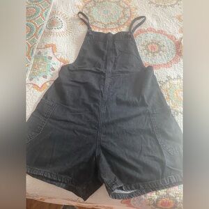 BDG Urban Outfitters XS CUTE Fitted Short Overalls/Jumper Black Worn Once!